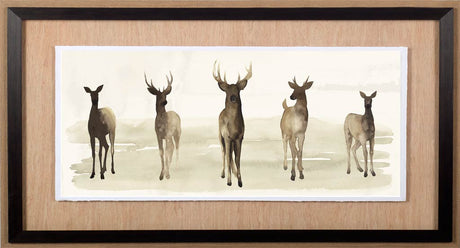 Deer Line I by Grace Popp a Framed Art Print Matted under Glass by Mercana at Eve Furniture