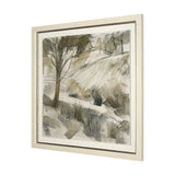 Deer Trail I by Mercana Studio Hand Embelished Textured Framed Artwork Matted under Glass by Mercana at Eve Furniture