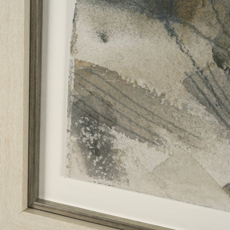 Deer Trail I by Mercana Studio Hand Embelished Textured Framed Artwork Matted under Glass by Mercana at Eve Furniture