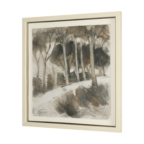 Deer Trail II by Mercana Studio Hand Embelished Textured Framed Artwork Matted under Glass by Mercana at Eve Furniture