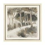 Deer Trail II by Mercana Studio Hand Embelished Textured Framed Artwork Matted under Glass by Mercana at Eve Furniture