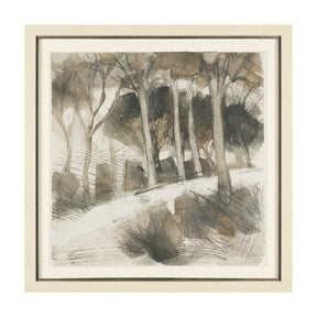 Deer Trail II by Mercana Studio Hand Embelished Textured Framed Artwork Matted under Glass by Mercana at Eve Furniture