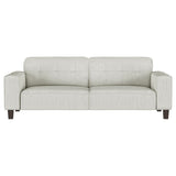 Deerhurst 2-piece Upholstered Tufted Track Arm Sofa Set Beige