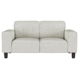 Deerhurst 2-piece Upholstered Tufted Track Arm Sofa Set Beige