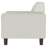 Deerhurst Beige Upholstered Tufted Track Arm Accent Chair by Coaster at Eve Furniture