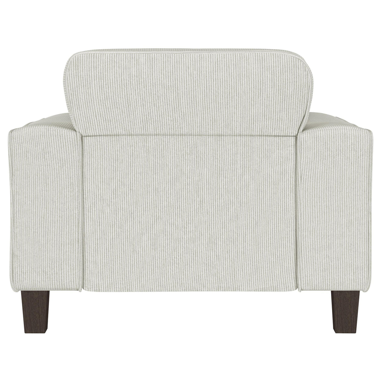 Deerhurst Beige Upholstered Tufted Track Arm Accent Chair by Coaster at Eve Furniture