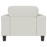 Deerhurst Beige Upholstered Tufted Track Arm Accent Chair by Coaster at Eve Furniture