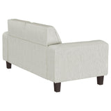 Deerhurst Beige Upholstered Tufted Track Arm Loveseat by Coaster at Eve Furniture