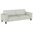 Deerhurst Beige Upholstered Tufted Track Arm Sofa by Coaster at Eve Furniture