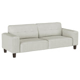 Deerhurst Beige Upholstered Tufted Track Arm Sofa by Coaster at Eve Furniture