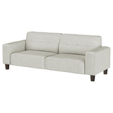 Deerhurst Beige Upholstered Tufted Track Arm Sofa by Coaster at Eve Furniture