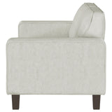 Deerhurst Beige Upholstered Tufted Track Arm Sofa by Coaster at Eve Furniture