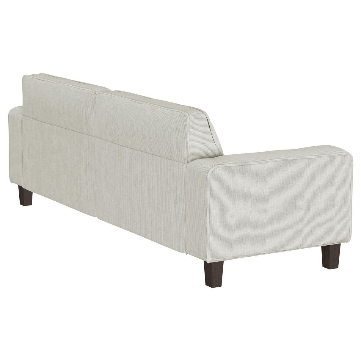 Deerhurst Beige Upholstered Tufted Track Arm Sofa by Coaster at Eve Furniture