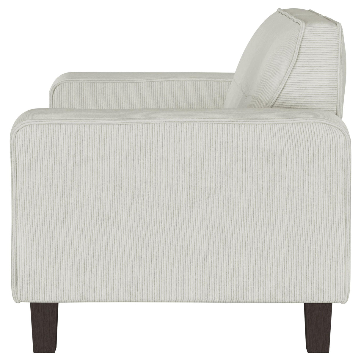 Deerhurst Upholstered Tufted Track Arm Loveseat Beige