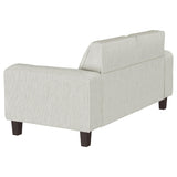 Deerhurst Upholstered Tufted Track Arm Loveseat Beige