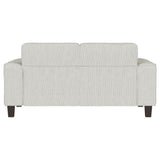 Deerhurst Upholstered Tufted Track Arm Loveseat Beige