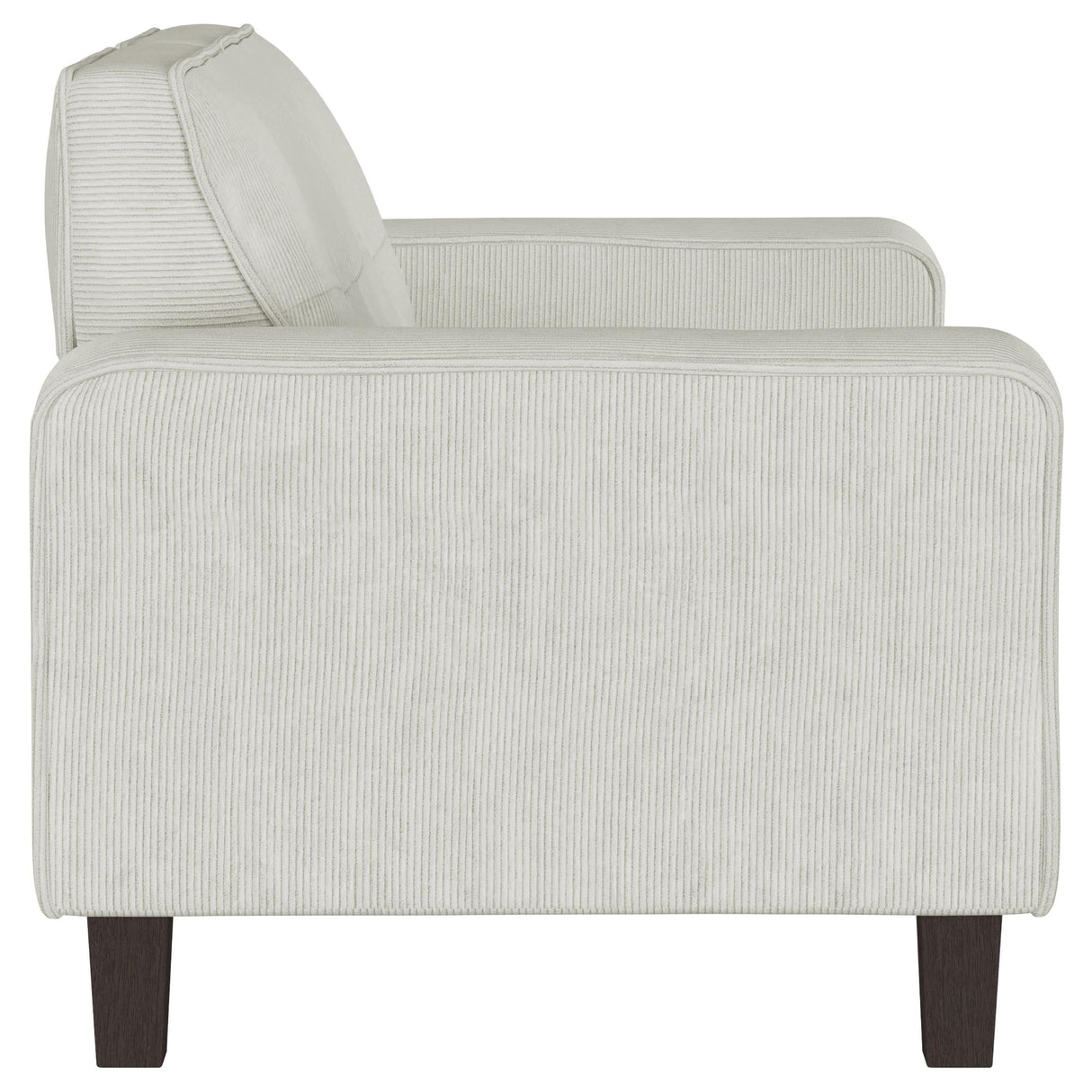 Deerhurst Upholstered Tufted Track Arm Loveseat Beige