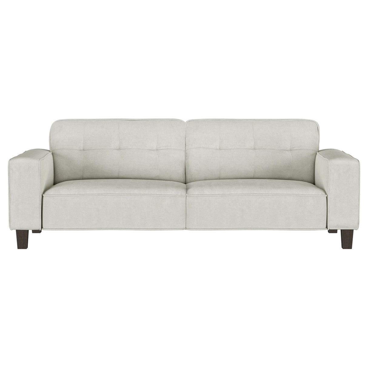 Deerhurst Upholstered Tufted Track Arm Sofa Beige