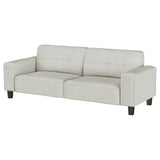 Deerhurst Upholstered Tufted Track Arm Sofa Beige