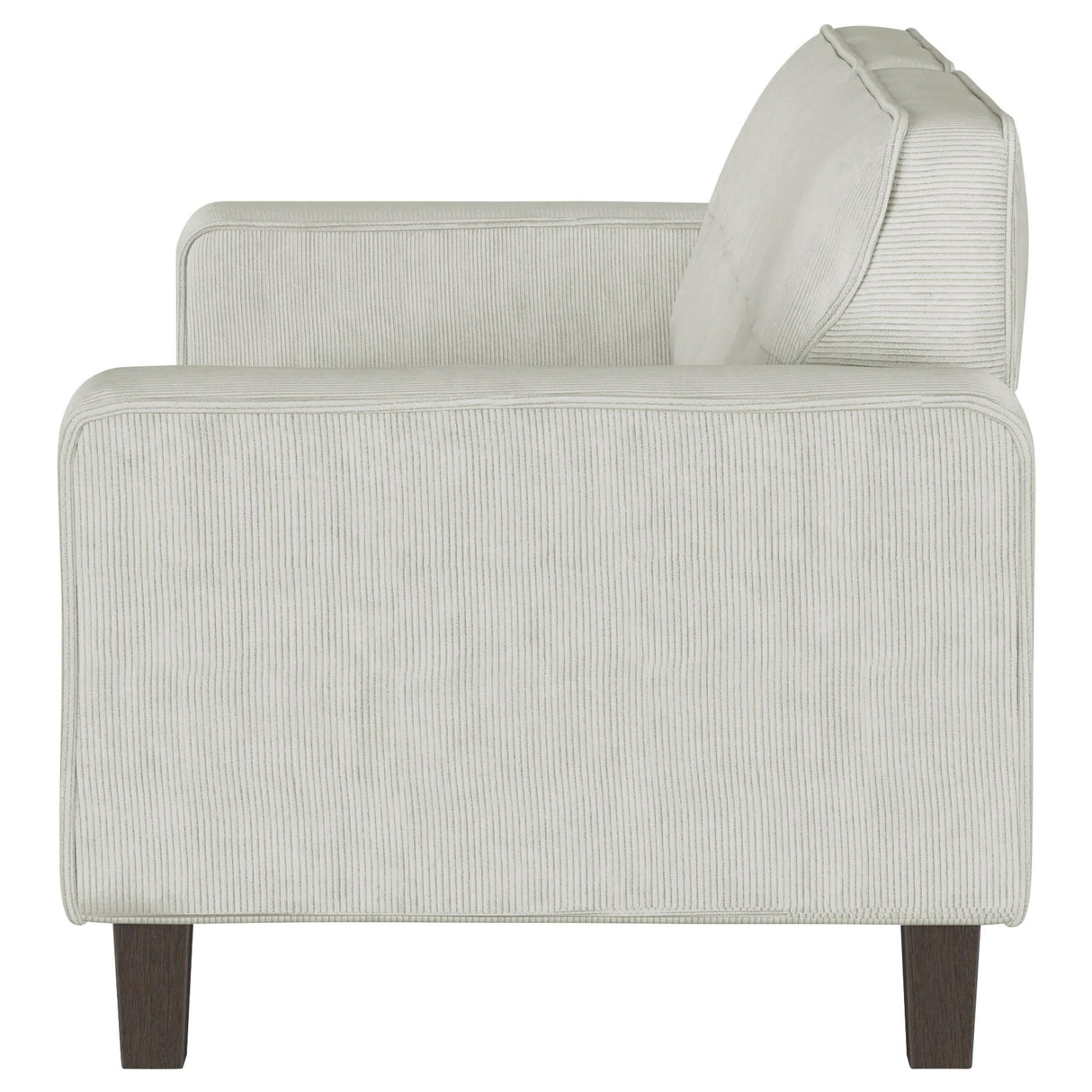 Deerhurst Upholstered Tufted Track Arm Sofa Beige