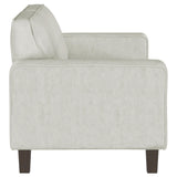 Deerhurst Upholstered Tufted Track Arm Sofa Beige