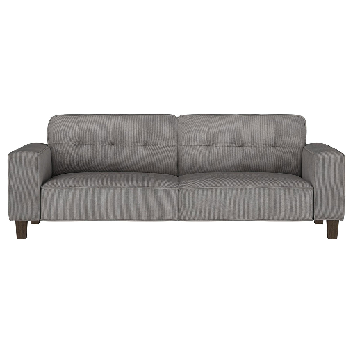 Deerhurst Upholstered Tufted Track Arm Sofa Charcoal