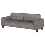 Deerhurst Upholstered Tufted Track Arm Sofa Charcoal