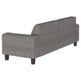 Deerhurst Upholstered Tufted Track Arm Sofa Charcoal