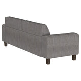 Deerhurst Upholstered Tufted Track Arm Sofa Charcoal