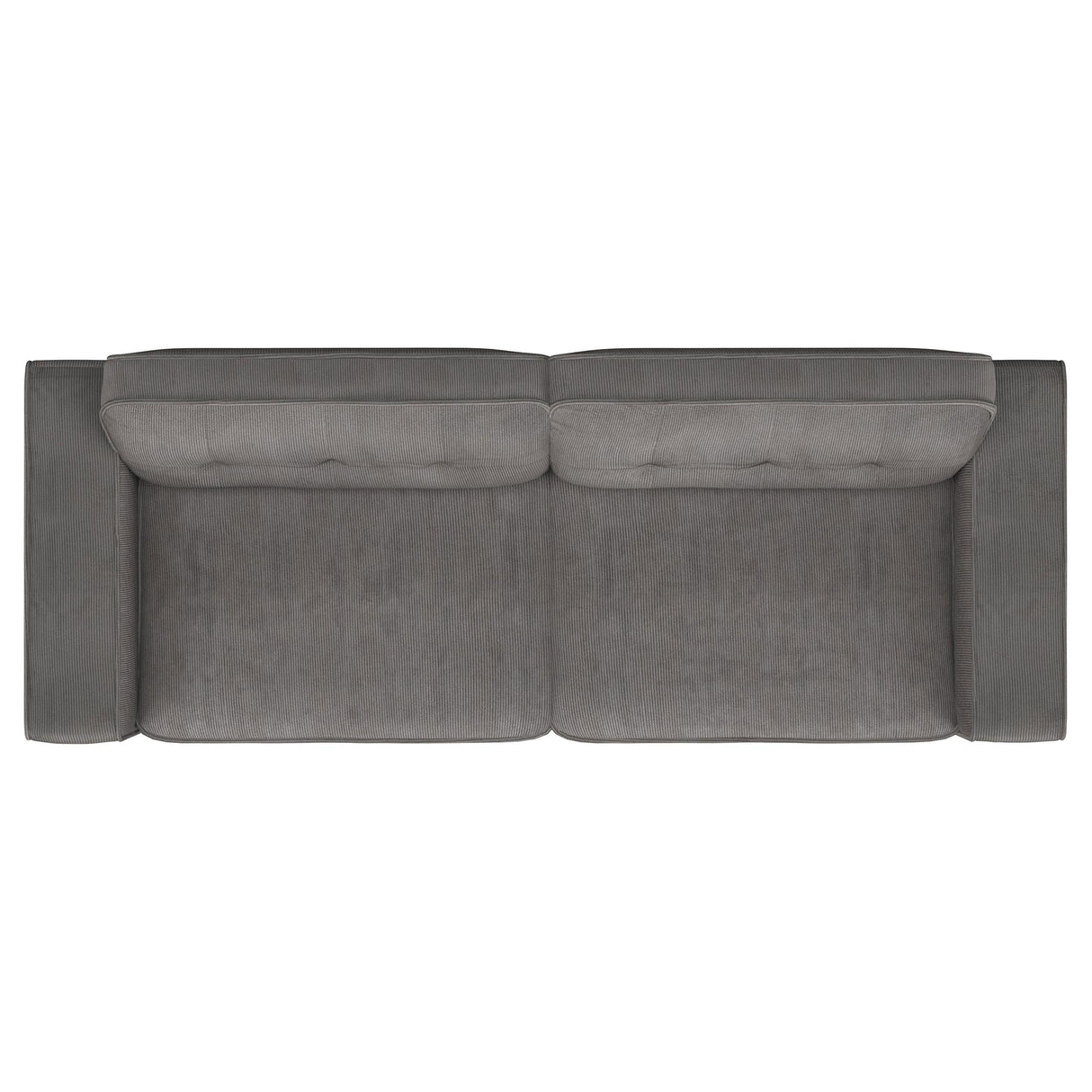 Deerhurst Upholstered Tufted Track Arm Sofa Charcoal