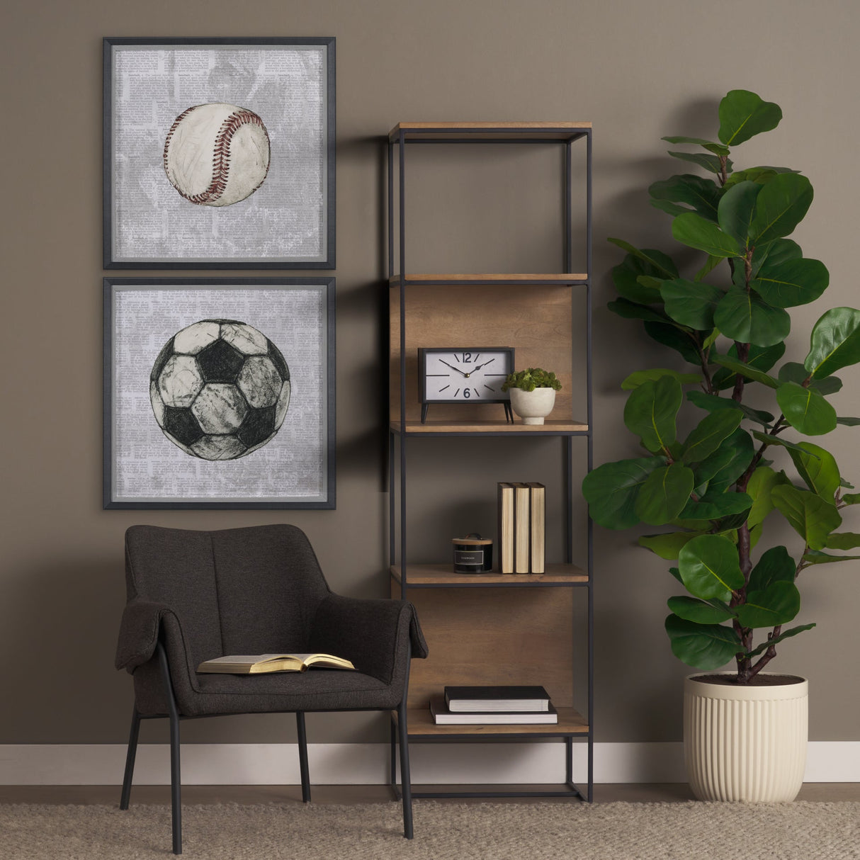 Definition of Sport II by Mercana Studio a Hand Embellished Textured Framed Art Print by Mercana at Eve Furniture