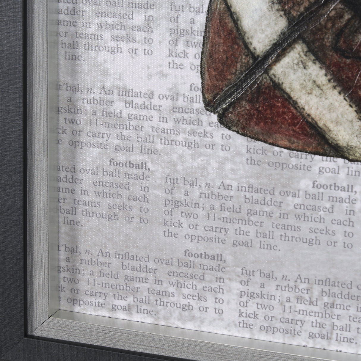 Definition of Sport III by Mercana Studio a Hand Embellished Textured Framed Art Print by Mercana at Eve Furniture