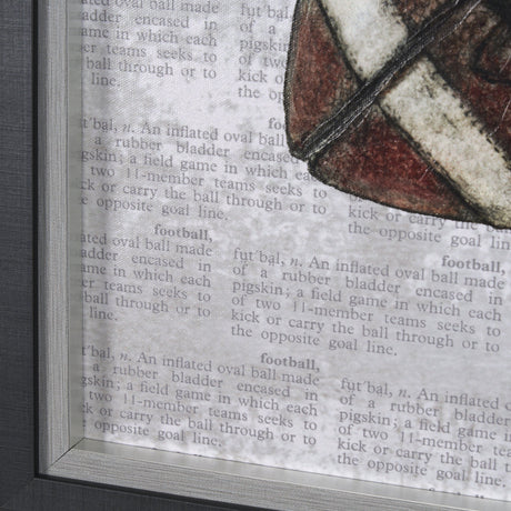 Definition of Sport III by Mercana Studio a Hand Embellished Textured Framed Art Print by Mercana at Eve Furniture