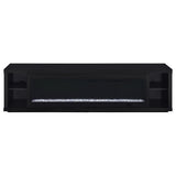 Deiter Black 79-inch TV Stand Fireplace Media Console by Coaster at Eve Furniture