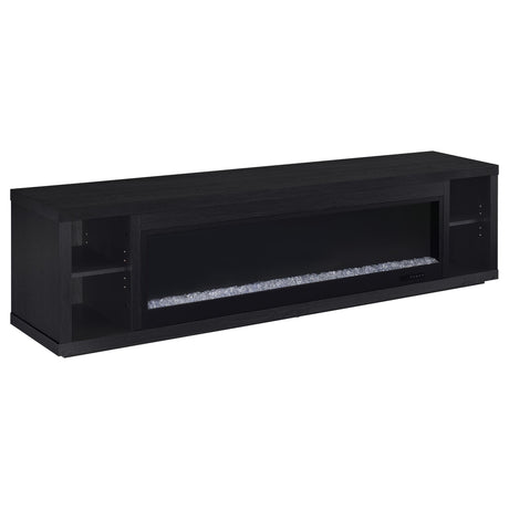 Deiter Black 79-inch TV Stand Fireplace Media Console by Coaster at Eve Furniture