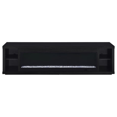 Deiter Black 79-inch TV Stand Fireplace Media Console by Coaster at Eve Furniture