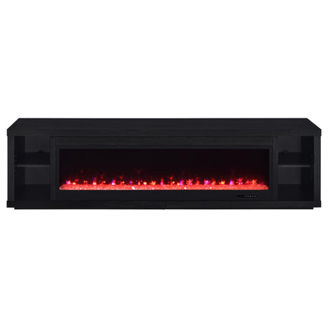 Deiter Black 79-inch TV Stand Fireplace Media Console by Coaster at Eve Furniture
