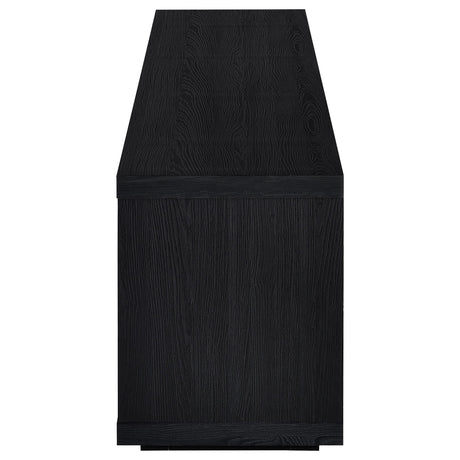 Deiter Black 79-inch TV Stand Fireplace Media Console by Coaster at Eve Furniture