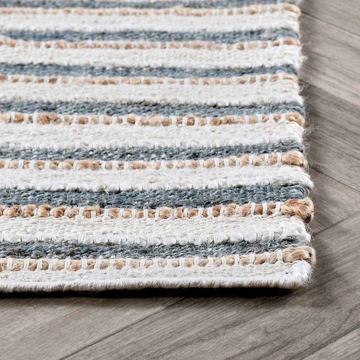 Del Mar Ivory/Aqua Rug by Classic Home at Eve Furniture