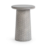 Delaine Light Gray Outdoor Accent Table by Classic Home at Eve Furniture