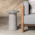 Delaine Light Gray Outdoor Accent Table by Classic Home at Eve Furniture