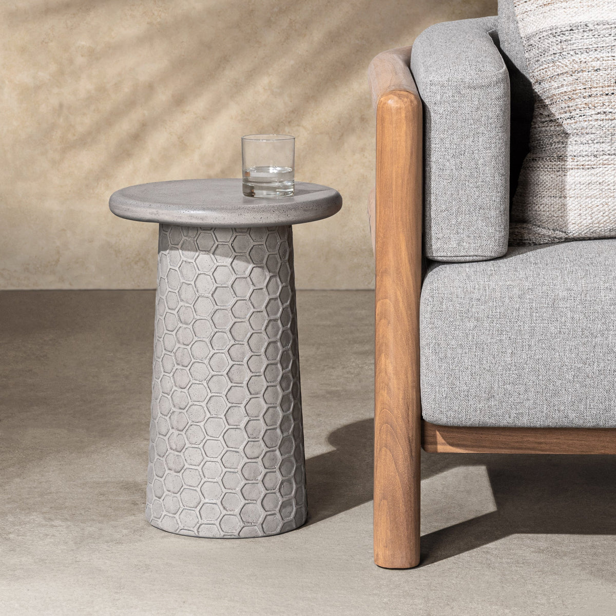 Delaine Outdoor Accent Table by Classic Home at Eve Furniture
