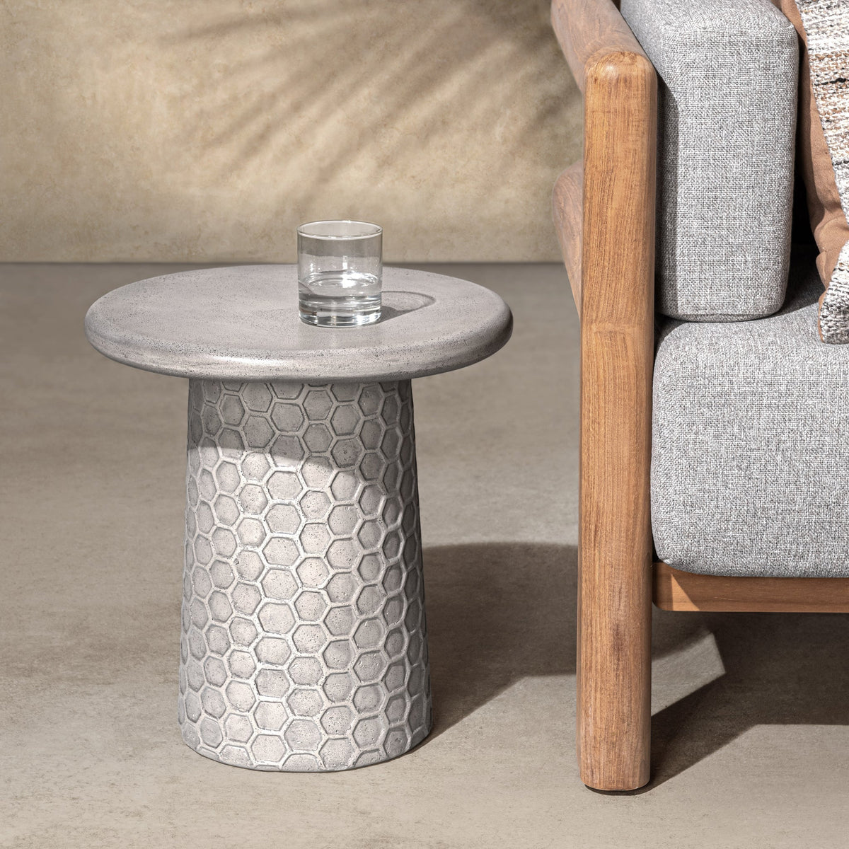 Delaine Outdoor Accent Table by Classic Home at Eve Furniture