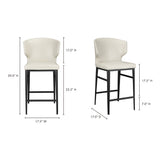 Delaney Beige Counter Stool by MOES at Eve Furniture