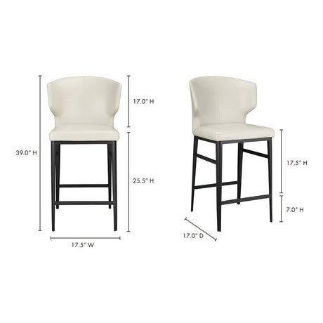 Delaney Beige Counter Stool by MOES at Eve Furniture