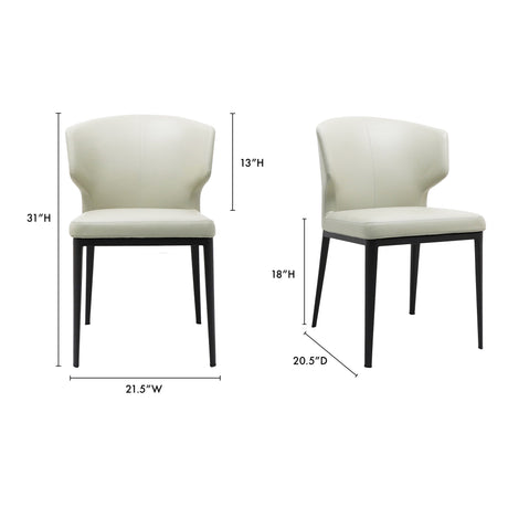 Delaney Beige Dining Chair (Set of 2) by MOES at Eve Furniture