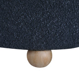 Delaney Blue Boucle Swivel Chair with Ottoman by Homelegance at Eve Furniture