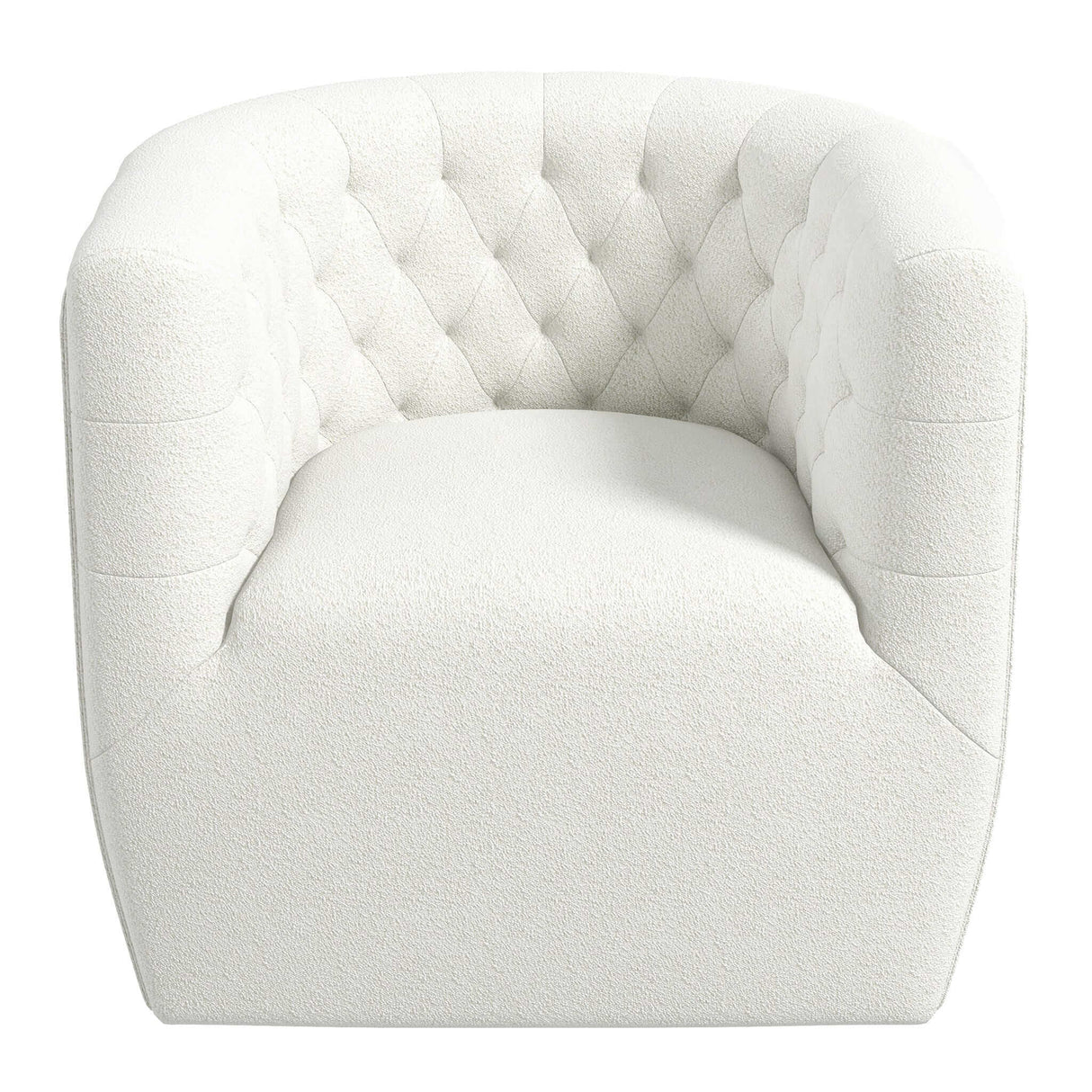Delaney Cream Boucle Swivel Chair by Ashcroft Furniture at Eve Furniture