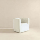 Delaney Cream Boucle Swivel Chair by Ashcroft Furniture at Eve Furniture