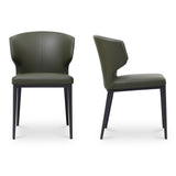 Delaney Dark Green Dining Chair (Set of 2) by MOES at Eve Furniture